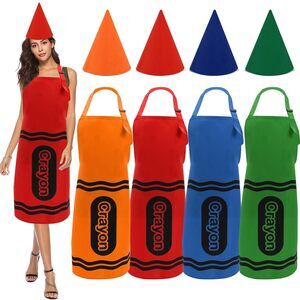 1477 4 Set Crayon Halloween Costume For Adult With Colorful